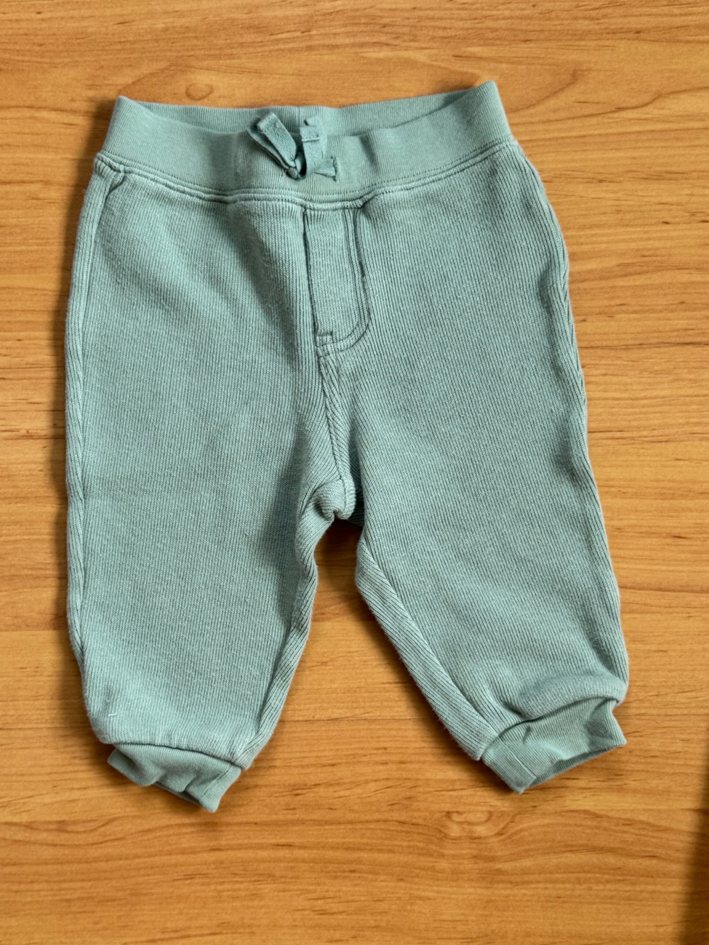 Ralph Lauren Baby Sage Green Cotton Drawstring Joggers 9 month bloomer